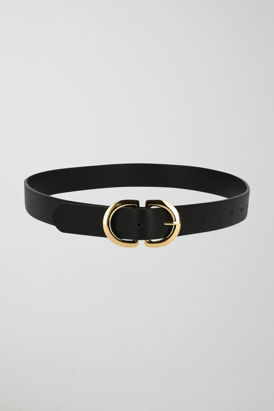 Gold buckle belt