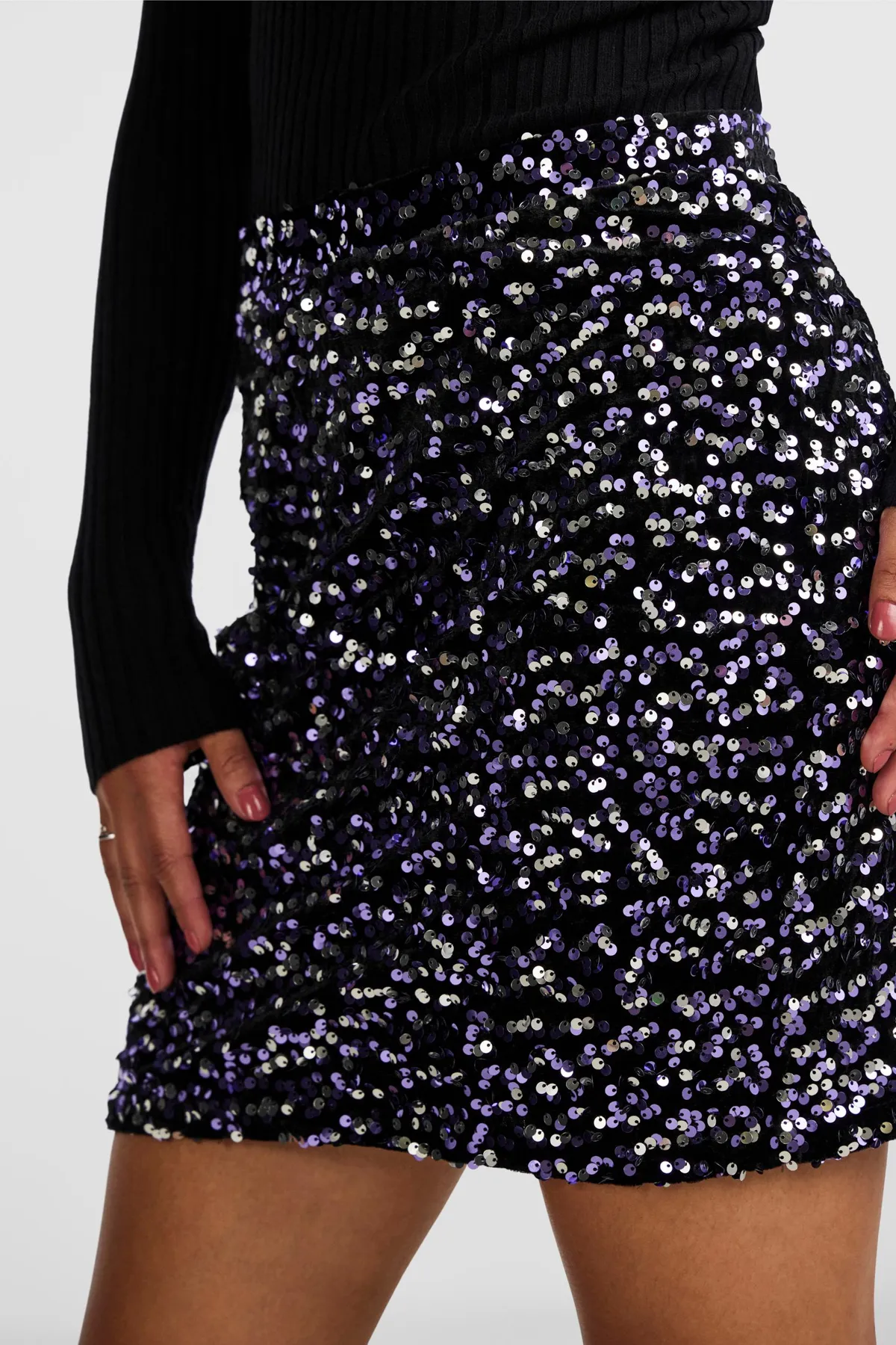 PIECES  Rock - Schwarz - Mini