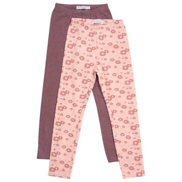 Minymo - Kid's Sweat Leggings with AOP (2-Pack) - Leggings