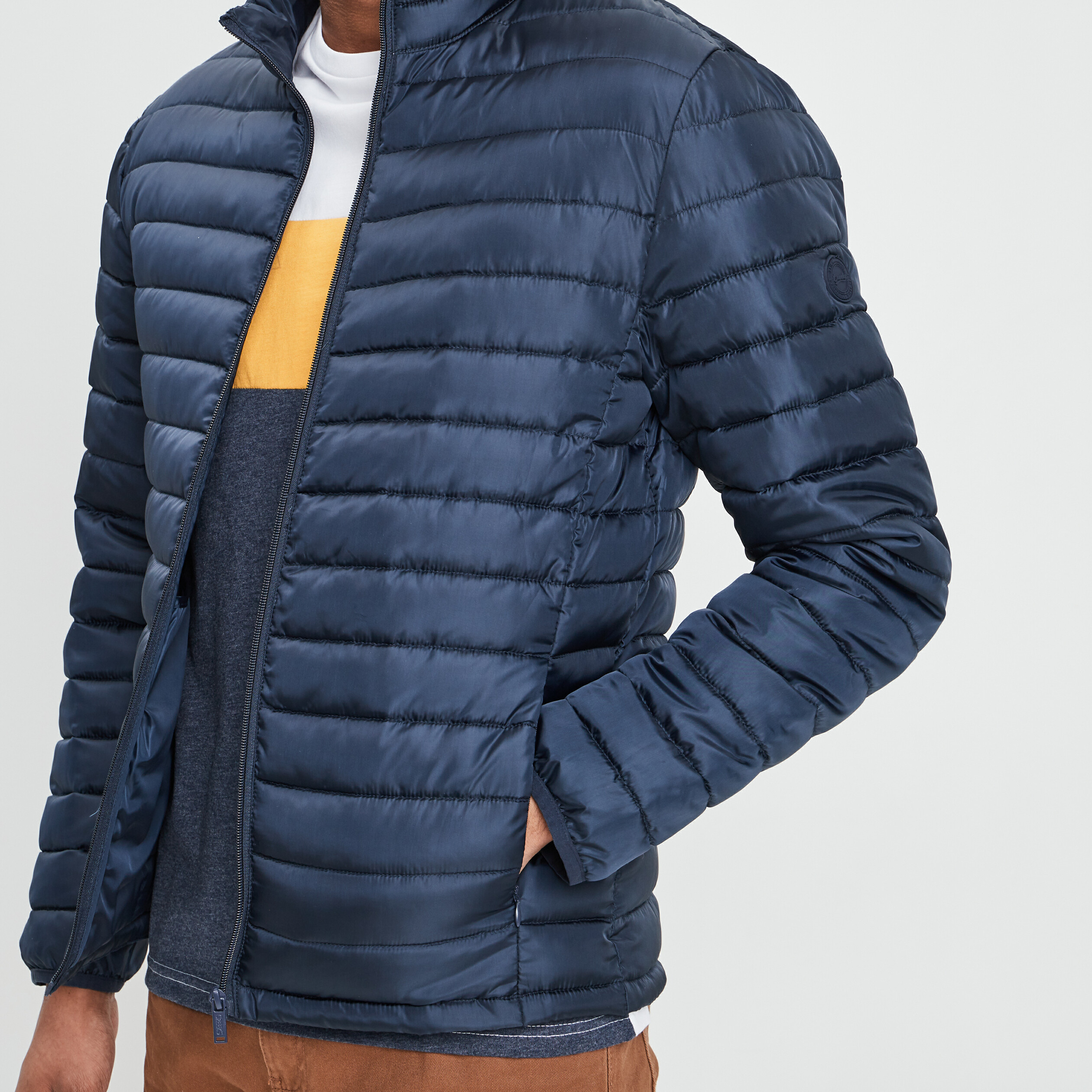 Doudoune droite Creeks bleu marine homme | La Halle