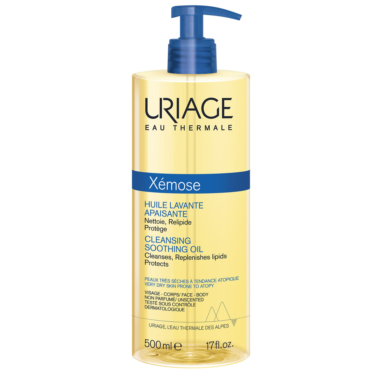 Uriage Xémose - Huile Lavante Apaisante Nettoie, Relipide & Protège