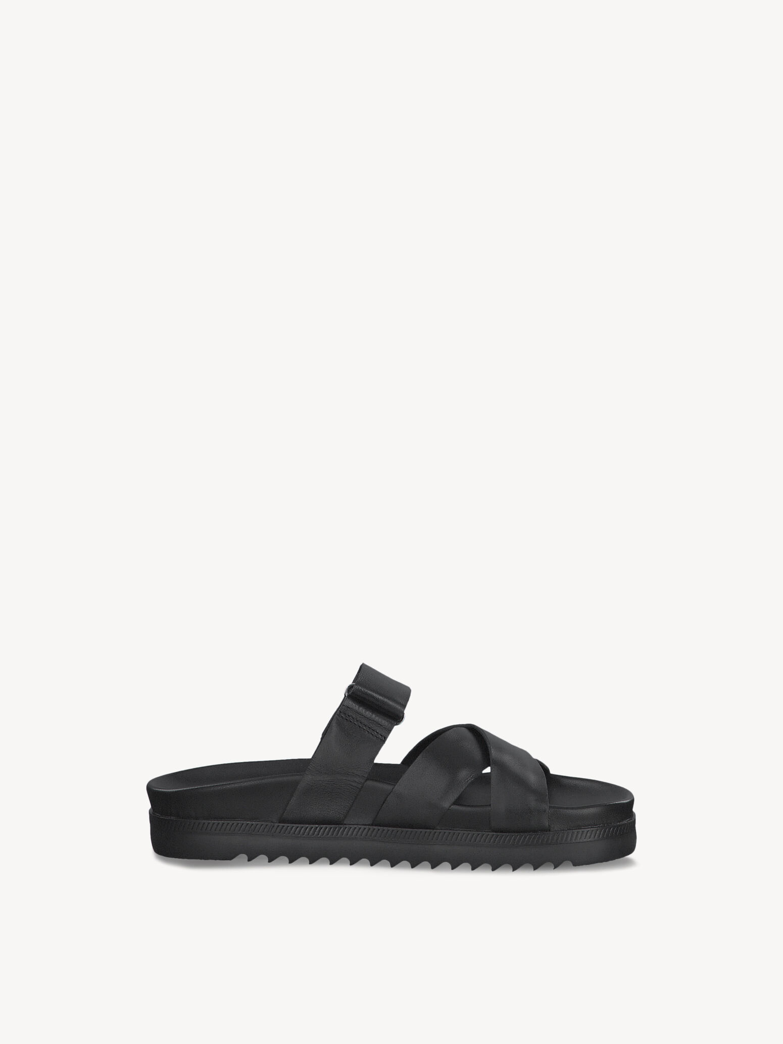 Mule en cuir - noir