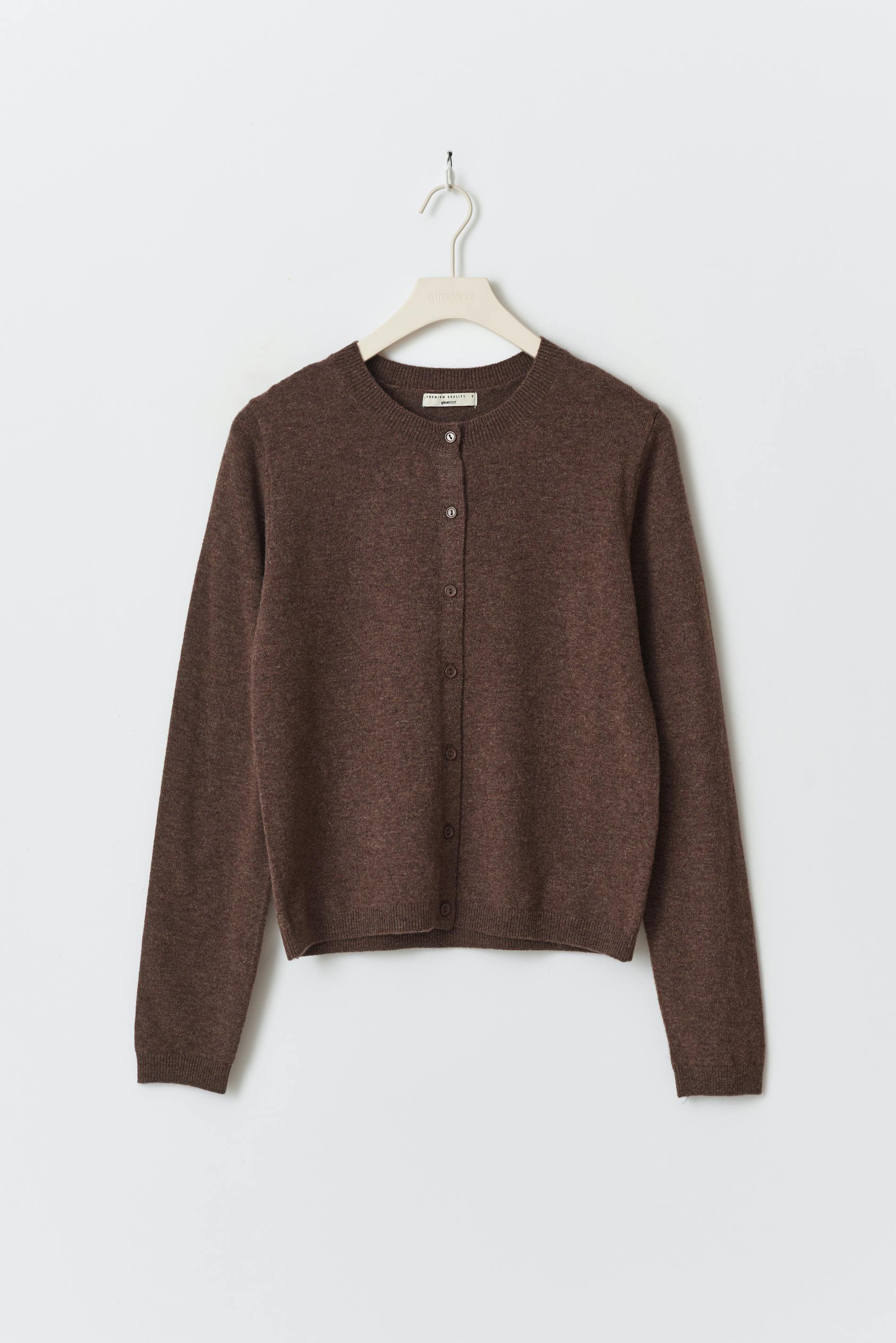 Fine knit merino wool cardigan