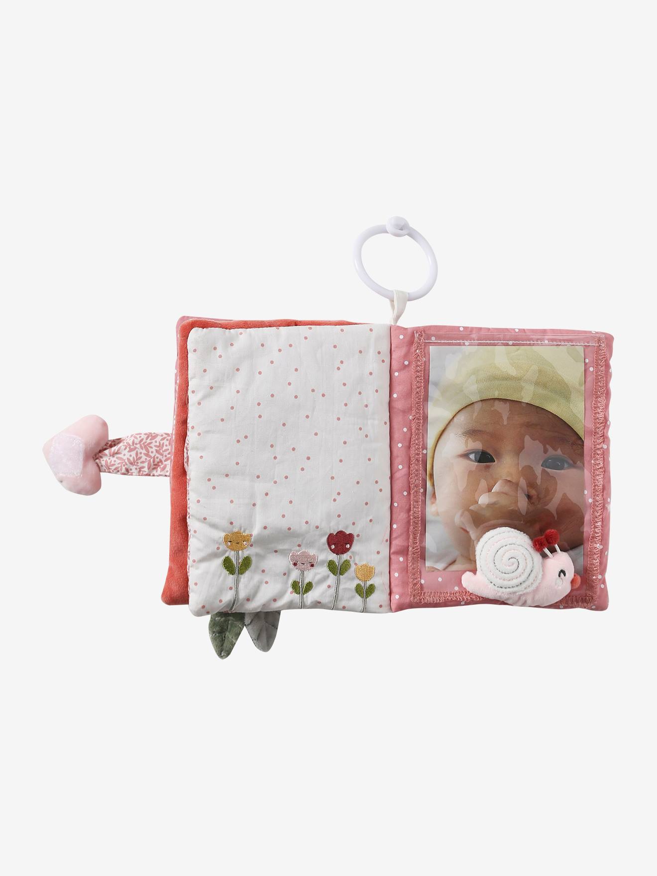 Vertbaudet Baby Activity-Buch ROSA WELT - weiß