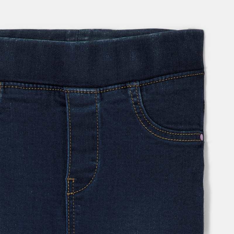 Jean slim bébé fille taille élastiquée dark blue bleu Catimini