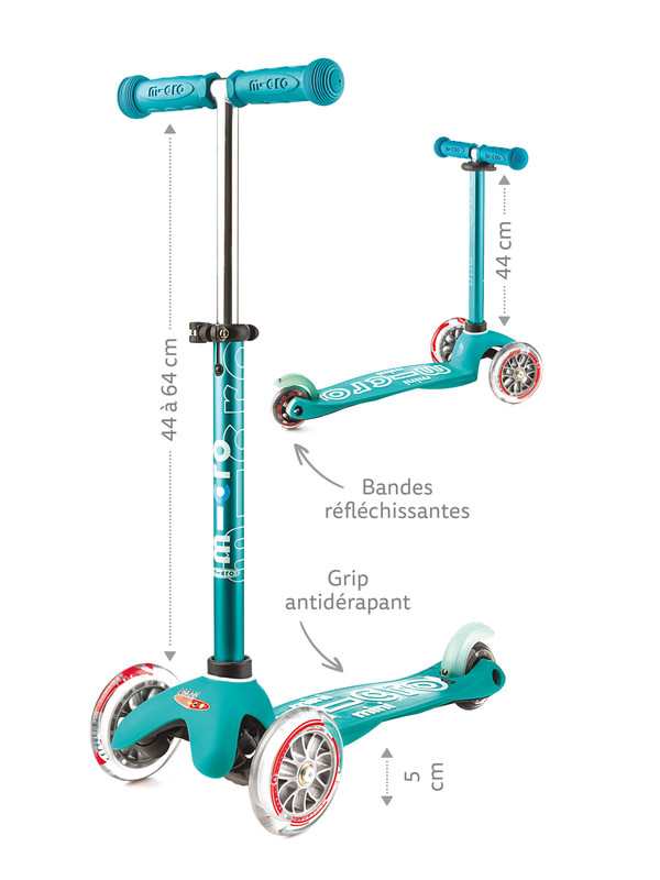 Trottinette 3 roues Mini Micro Deluxe Rose