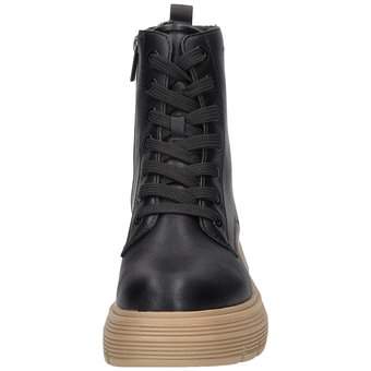 Tom Tailor Schnür Boots in schwarz