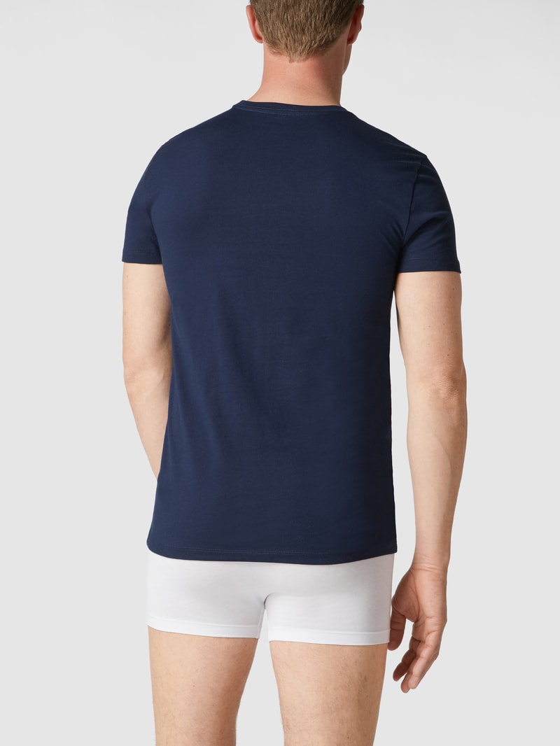 T-Shirt aus Baumwolle im 3er-Pack in anthrazit meliert