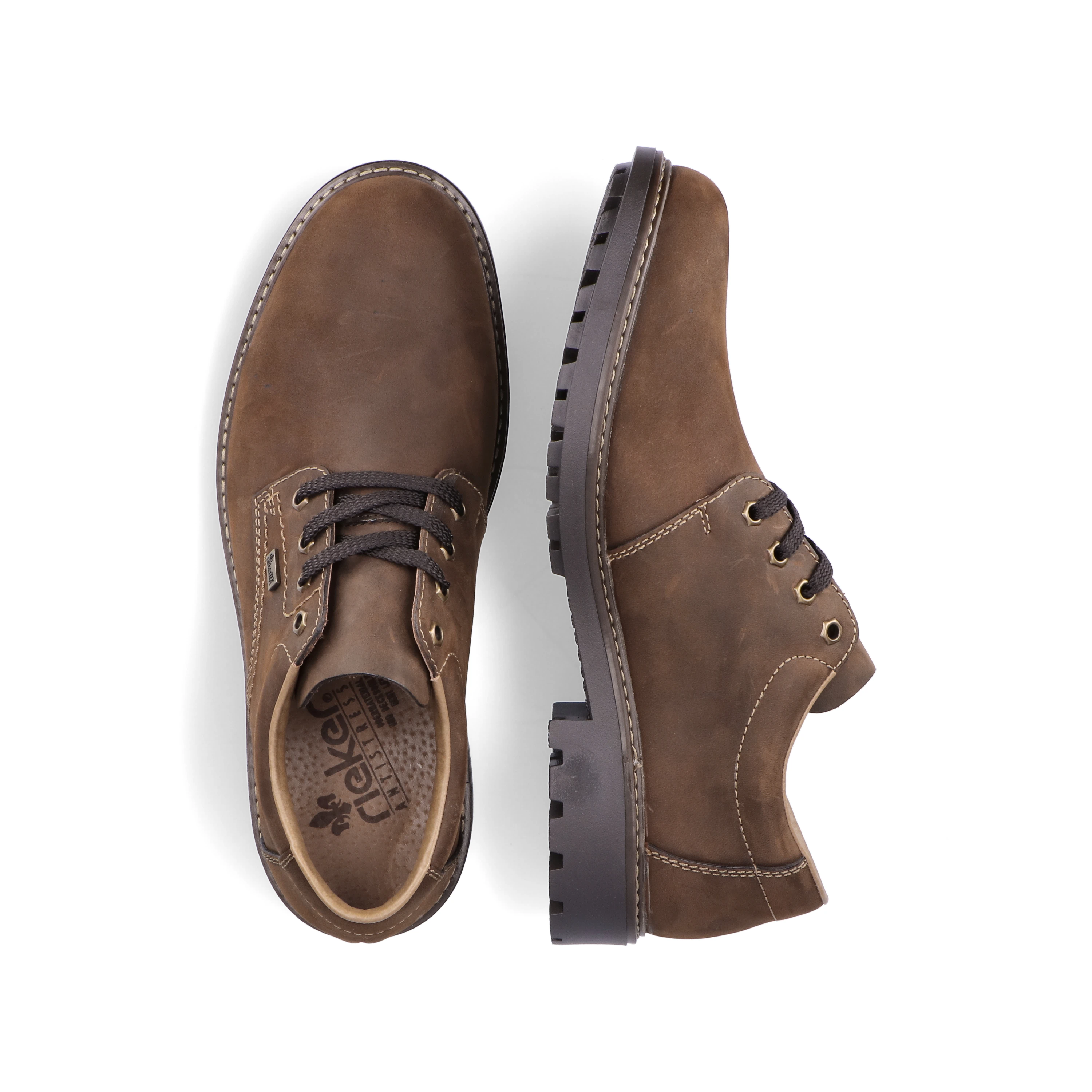 Rieker Herren Schnürschuhe kaffeebraun