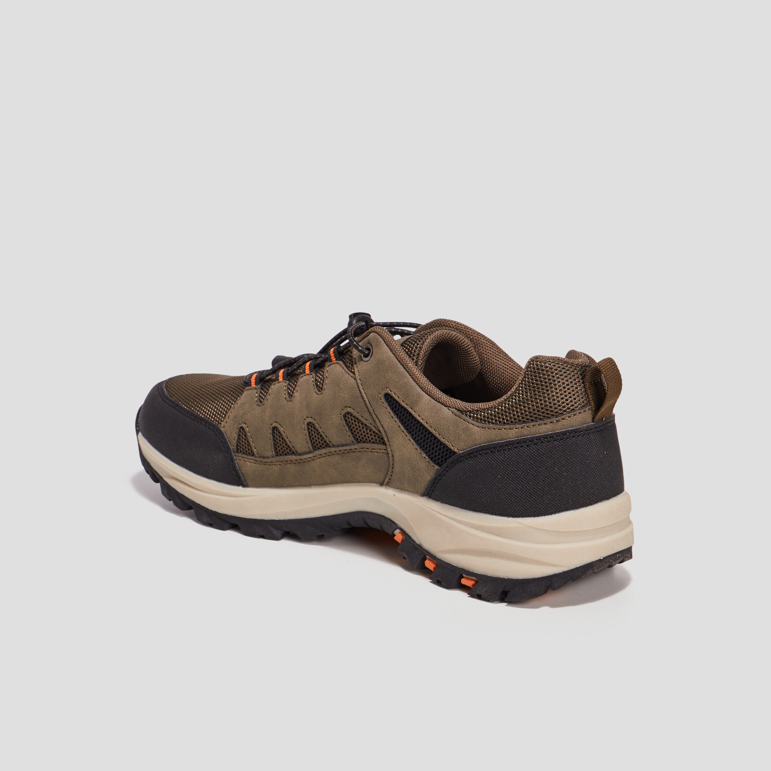 Baskets running à lacets Trappeur vert kaki homme | La Halle