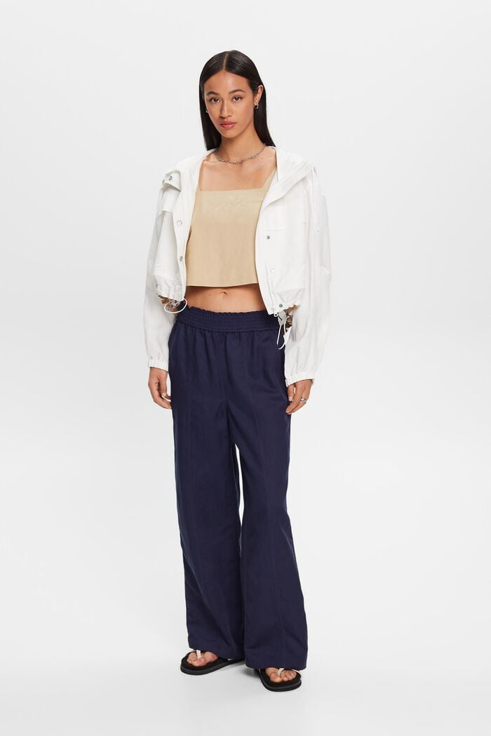 Verkürztes Camisole, Leinenmix