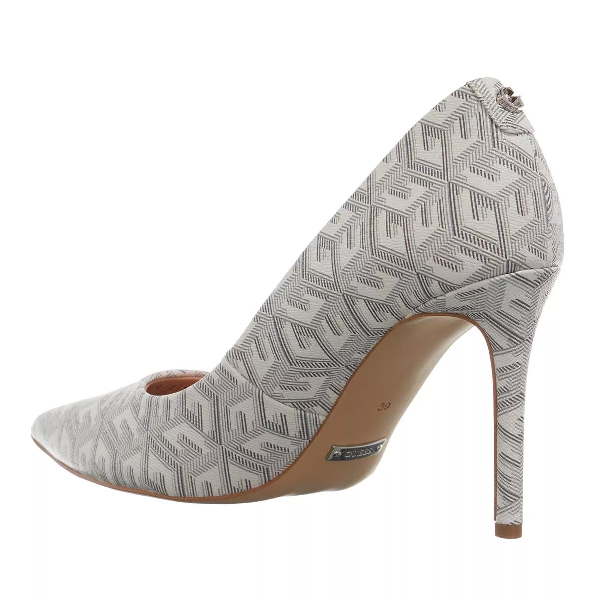 GUESS Modische Pumps weiss Pumps Piera, Weiss-Grau