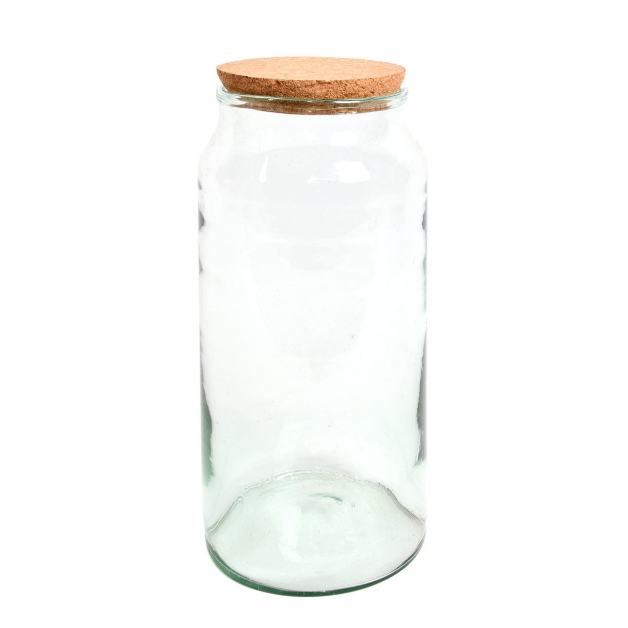 esschert design Gewächshaus Halboffene Terrarium Flasche Glas 10 L Pflanzen Deko Gewächs Haus Blumen Kork, Terrarium Flasche