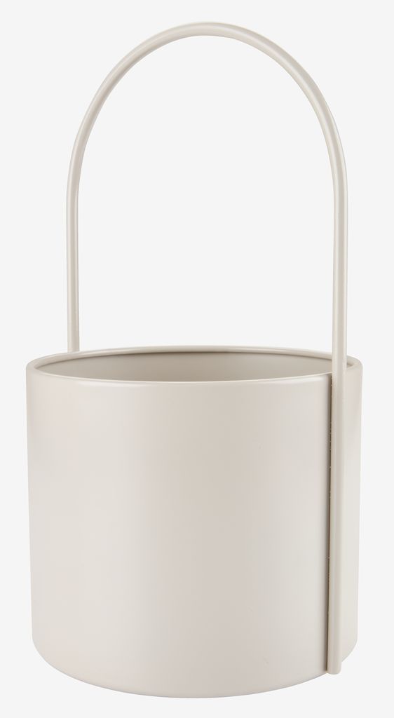 KAIE flowerpot Ø19/14 beige/olive 2 pcs/set