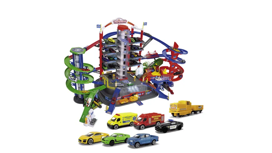 Majorette - Spielset Super City Garage, Parkhaus, Parkgarage