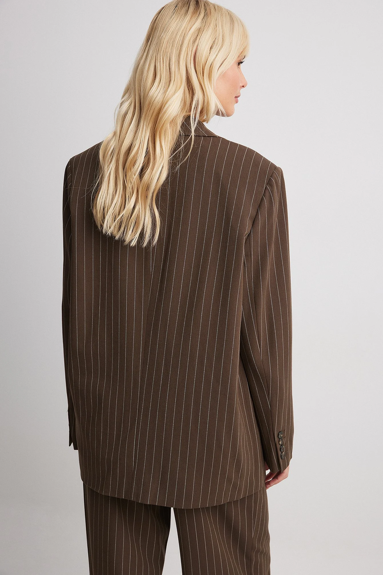Gestreifter Oversize-Blazer