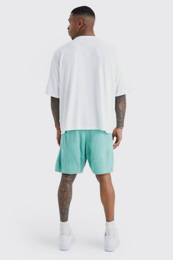 Lockere Shorts mit Monogram