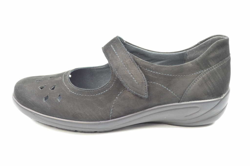 SEMLER Komfort Slipper schwarz