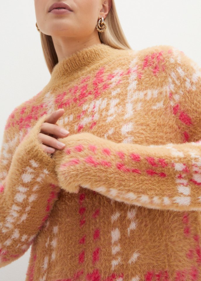Pullover mit Stehkragen