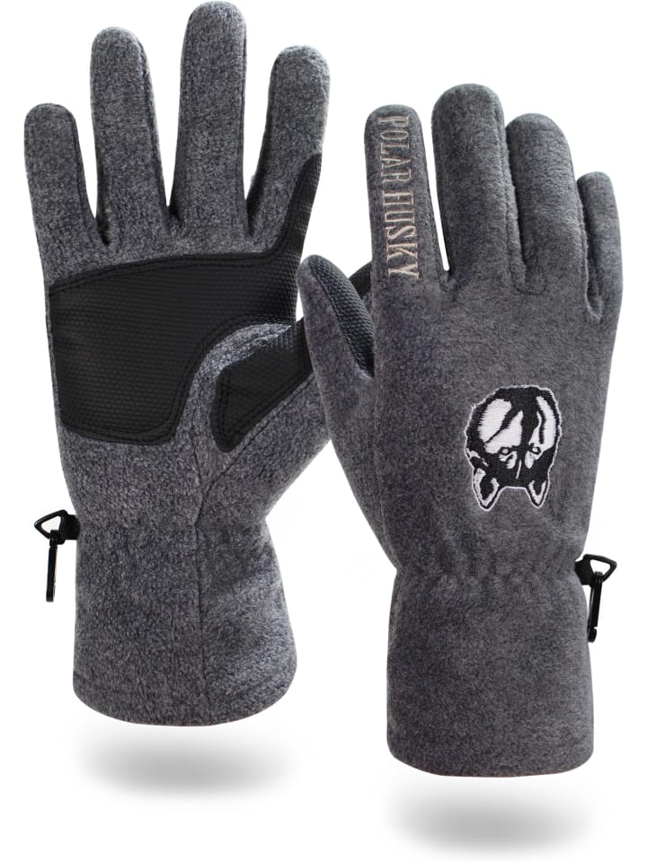 Polar Husky Fleece Handschuhe Lhotse in Grau günstig kaufen