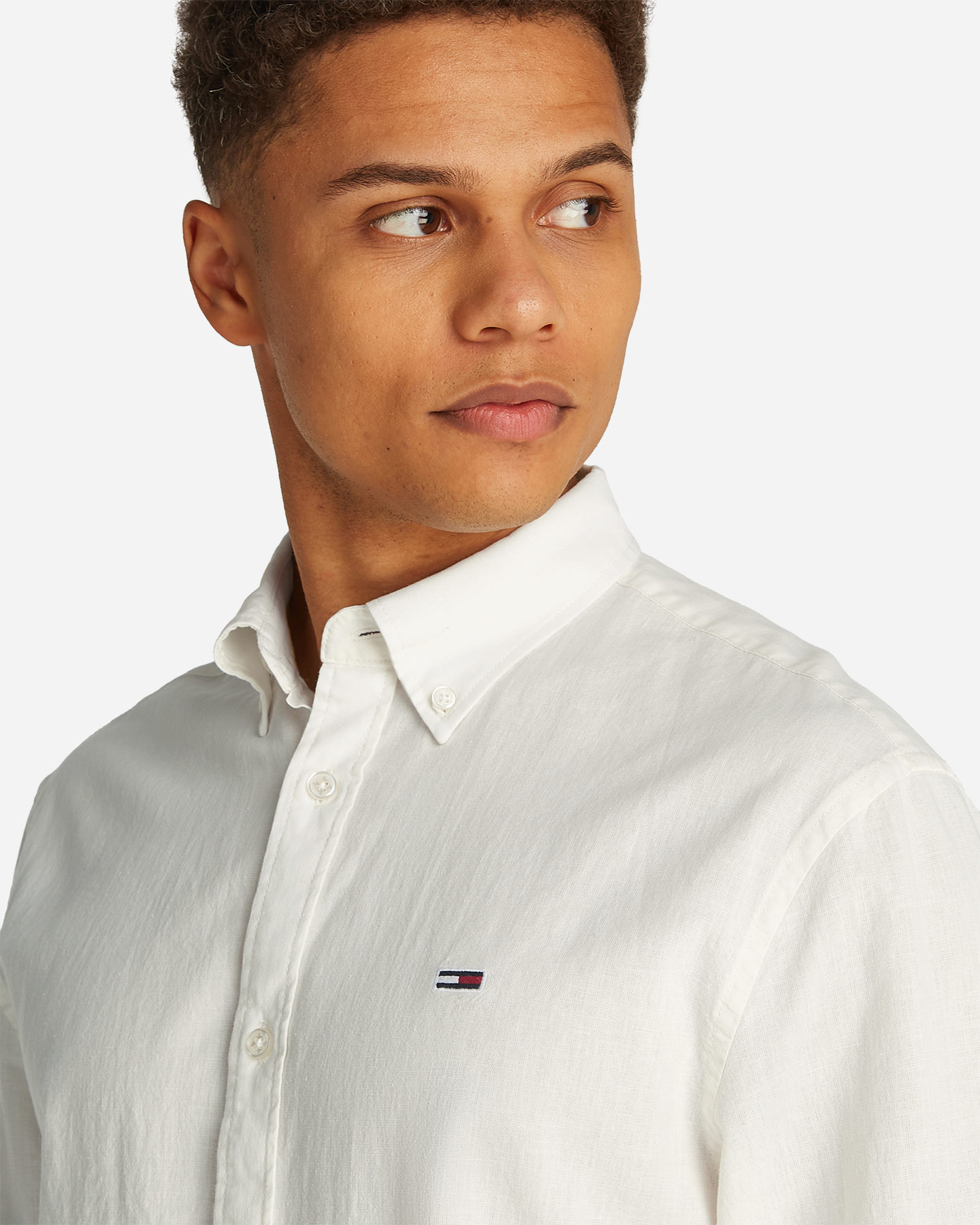 Ľanová košeľa Tommy Hilfiger M DM0DM20875-YBL