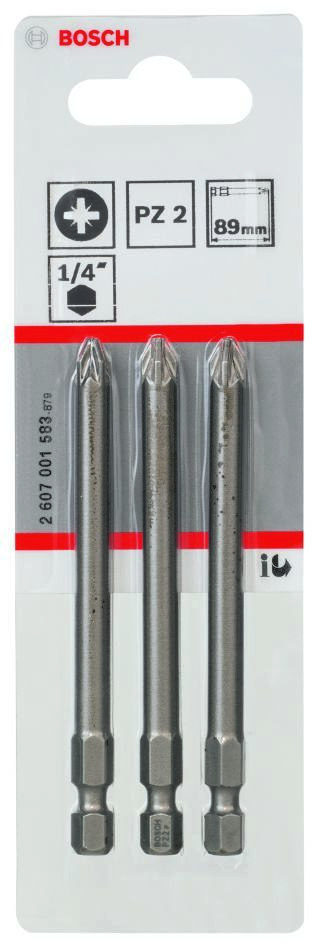 Bosch Blue Accessories 2607001583 Bit bardzo twardy PZ 2, 89 mm