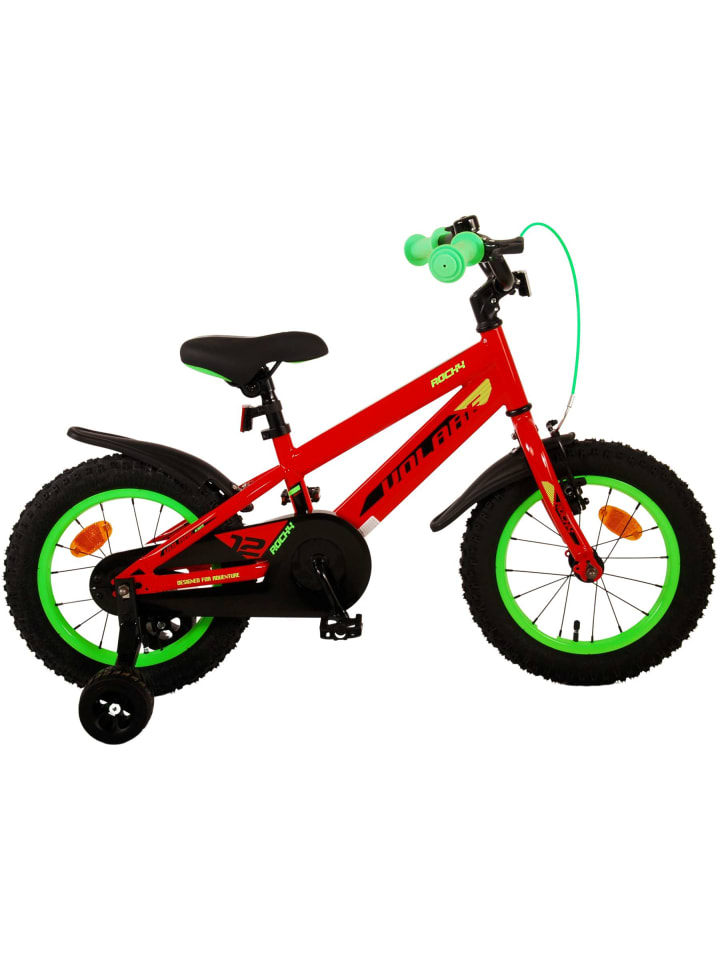 Volare Kinderfahrrad Rocky für Jungen 14 Zoll Kinderrad in Rot Fahrrad 4 Jahre günstig kaufen onesize