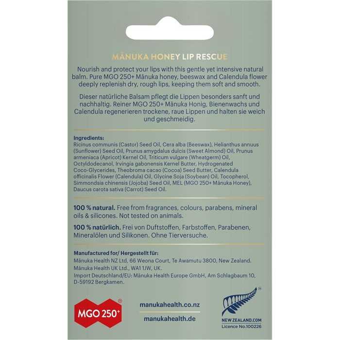 MGO 250+ Manuka Honig Lip Balm