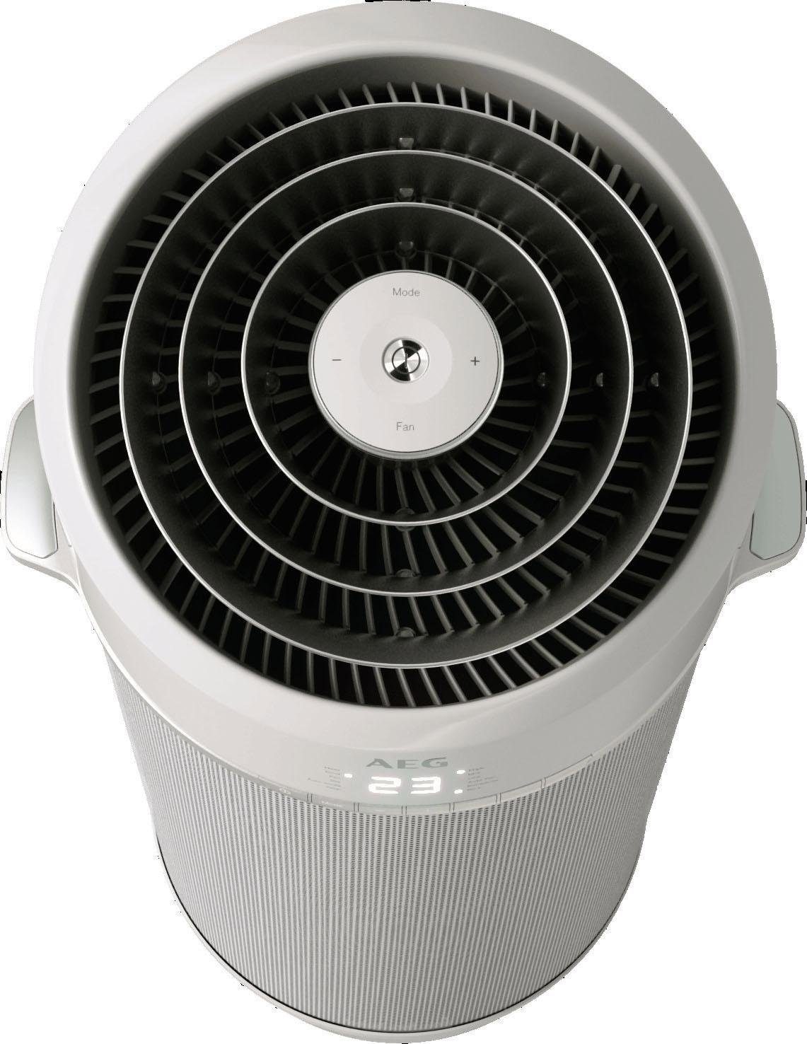 AEG Klimagerät PX71-265WT Eco mobile Klimaanlage spiralförmiger Luftstrom, Kühlen, Heizen, Ventilation, Entfeuchtung