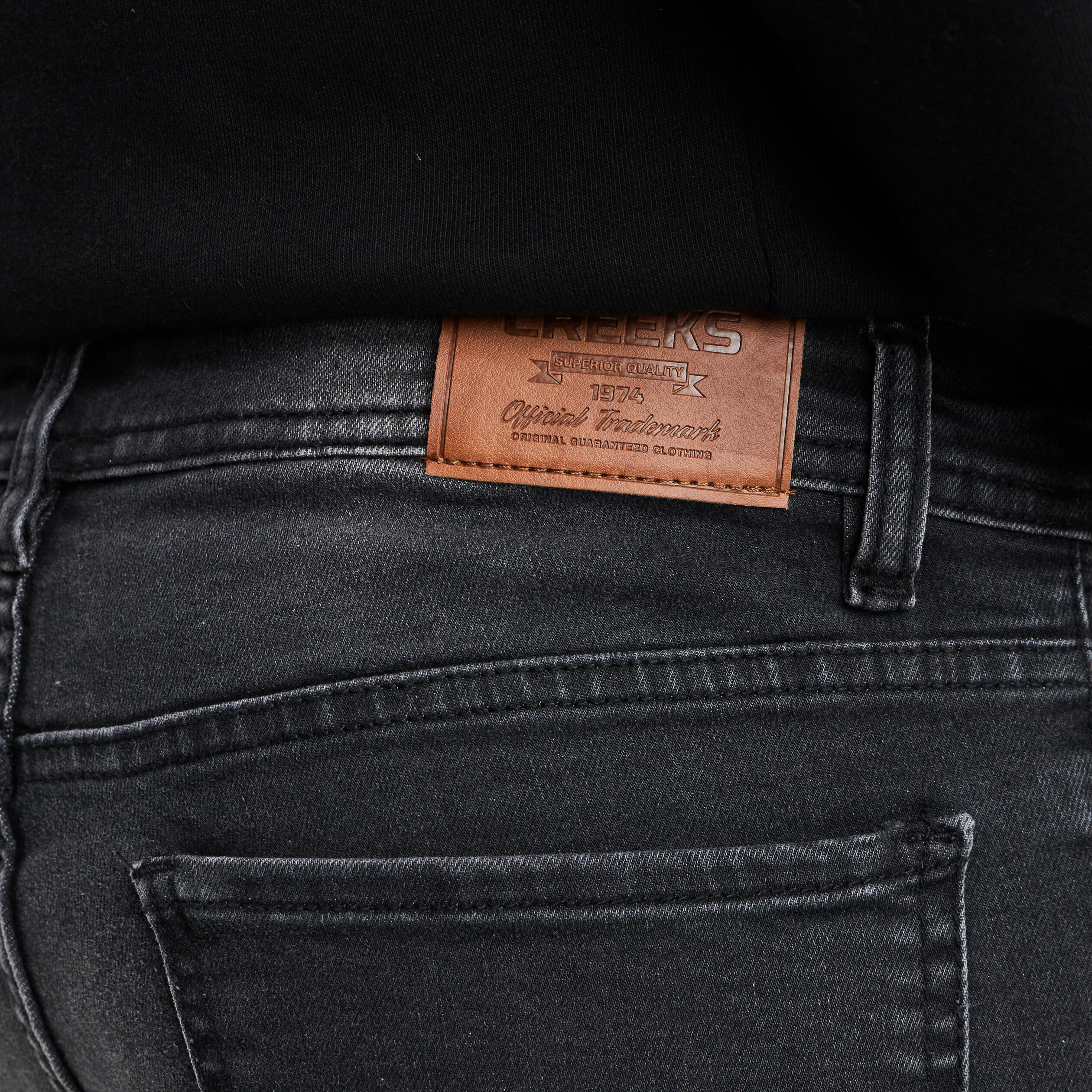 Jeans slim 5 poches denim noir homme | La Halle