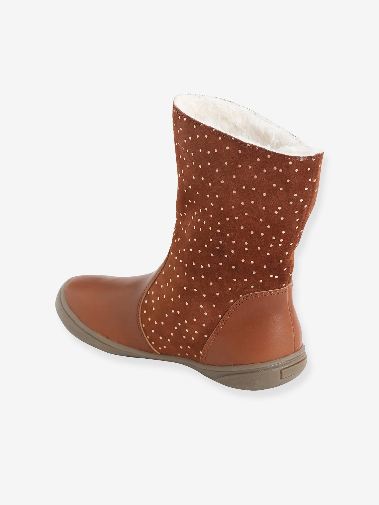 Vertbaudet Mädchen Winterboots zum Umschlagen - braun