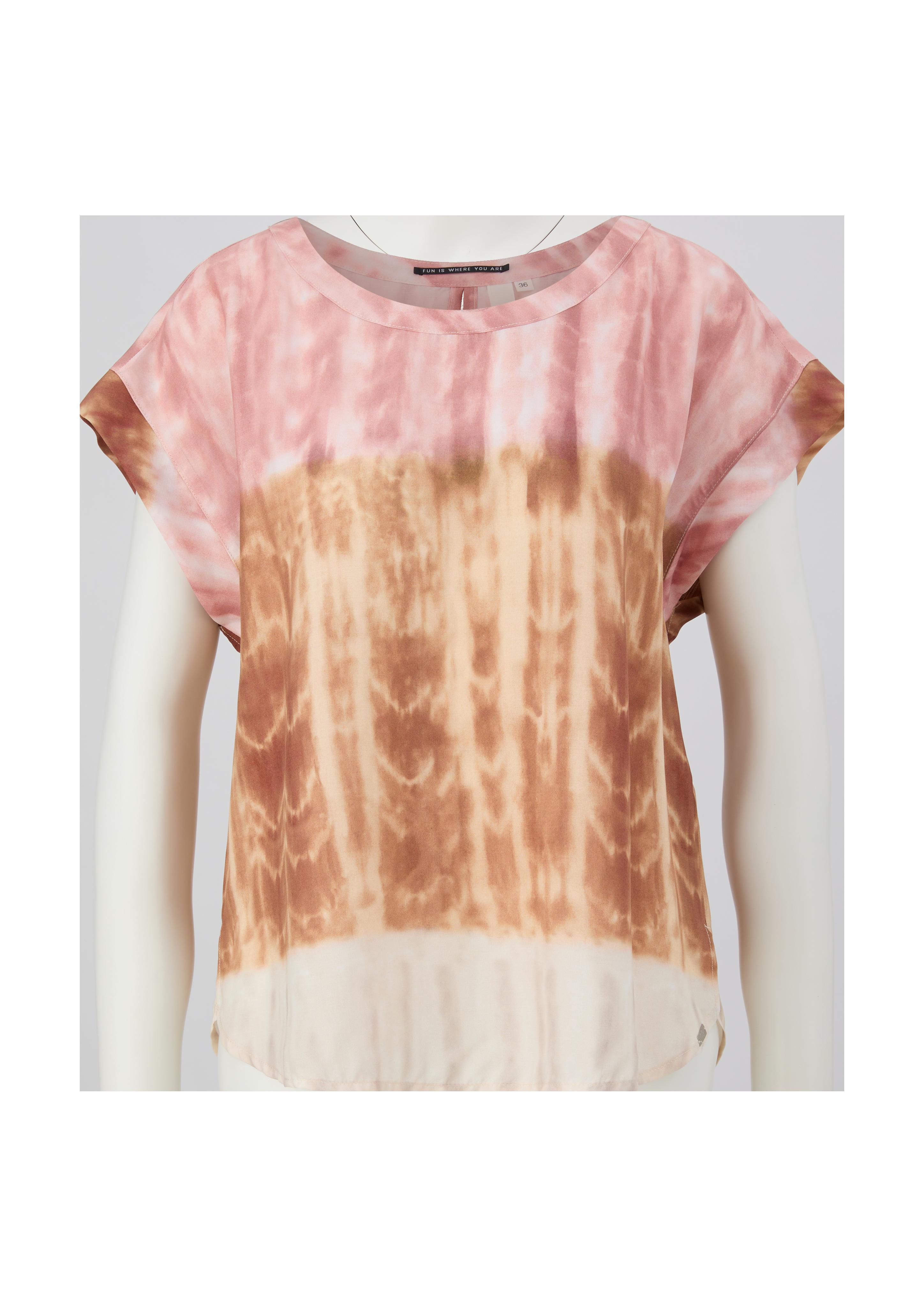 Viskosebluse mit Allover-Print  2130208-20A2