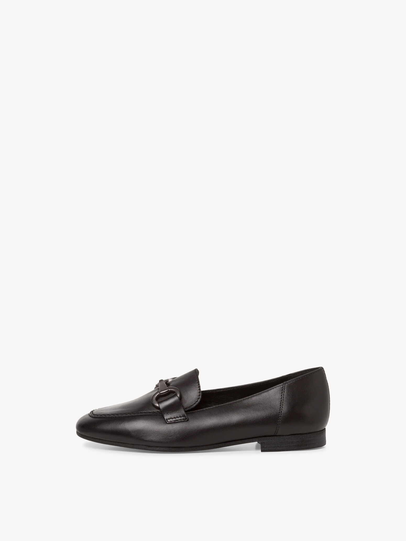 Slipper en cuir - noir