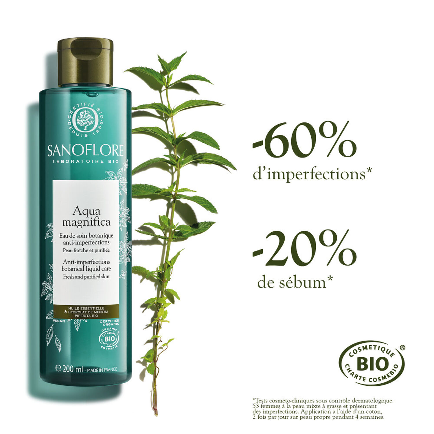 Sanoflore Aqua Magnifica Eau de Soin Purifiante 100 ml