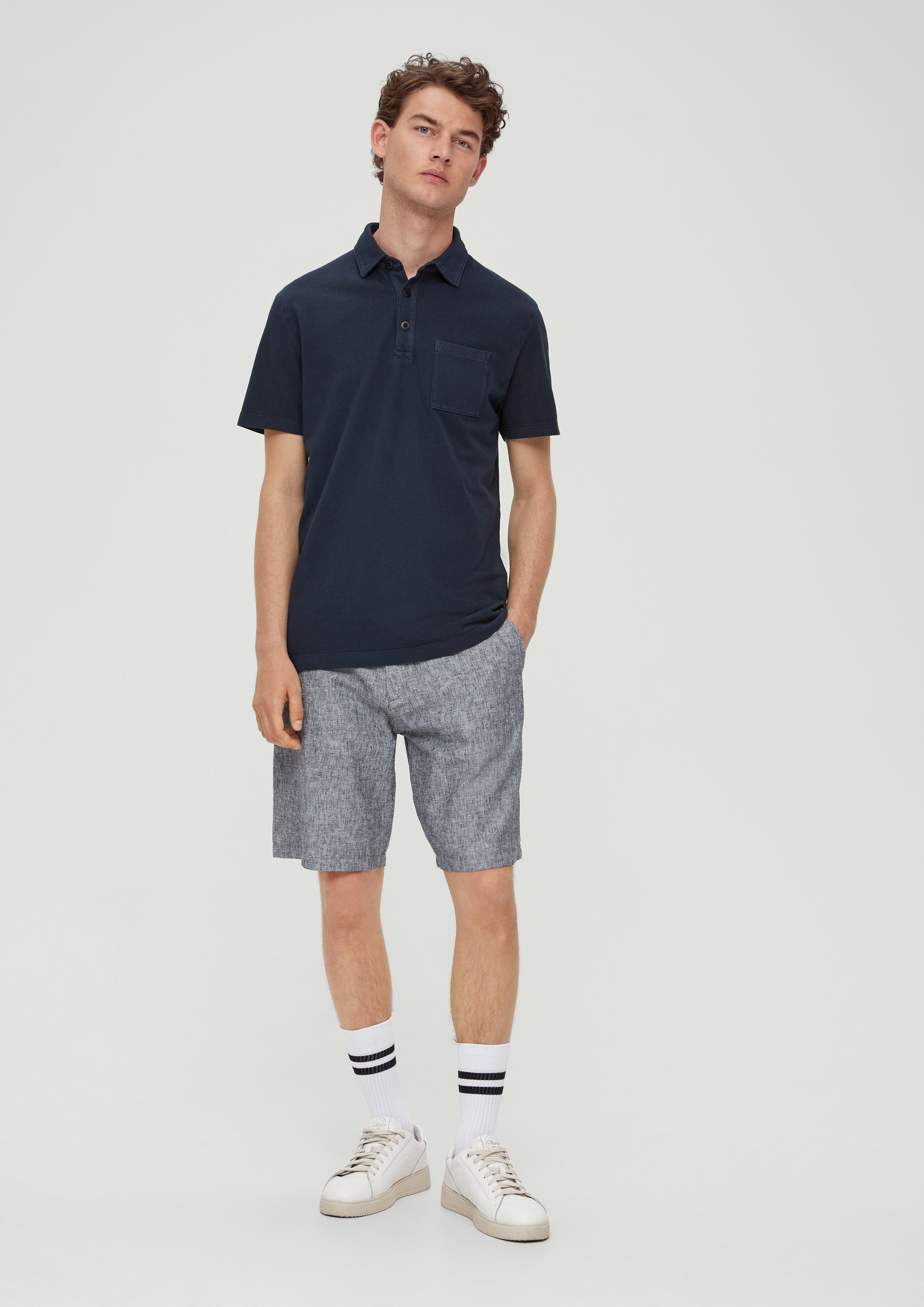 Detroit: Relaxed fit Shorts aus Leinenmix  2132056-5955