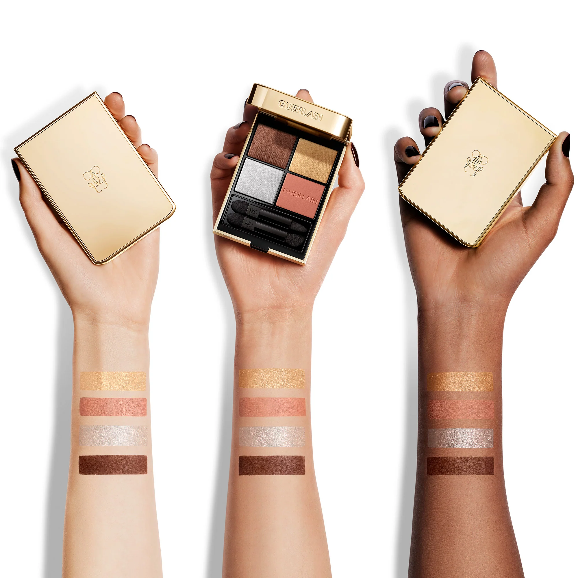 Sombras de ojos Ombres G para Navidad 2025 - 4 colores - Paleta de sombras de ojos compacta