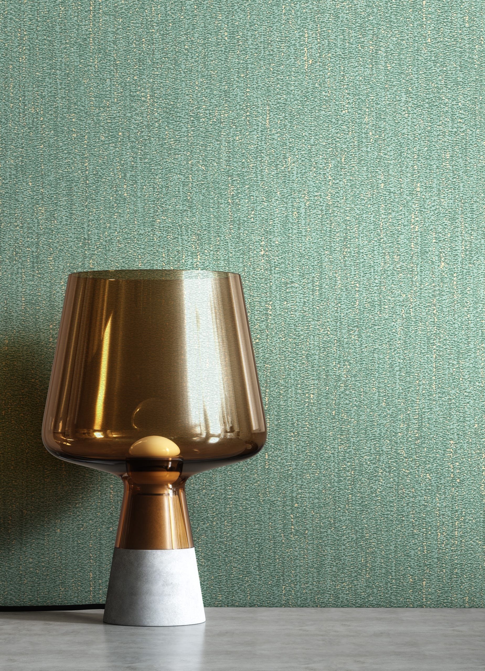 Newroom Vliestapete, Grün Tapete Modern Unifarbe - Universal Einfarbig Rosegold Uni Glamour Struktur Glanz für Wohnzimmer Schlafzimmer Küche