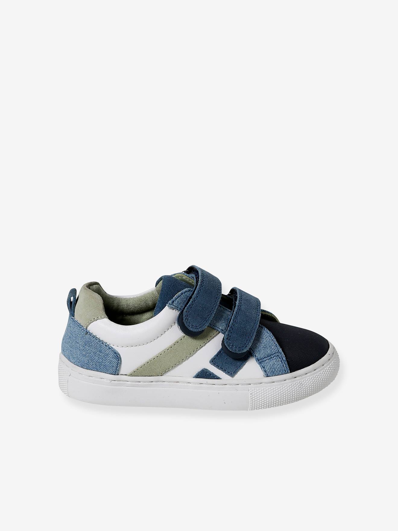 Vertbaudet Jungen Klett-Sneakers, Anziehtrick - marine