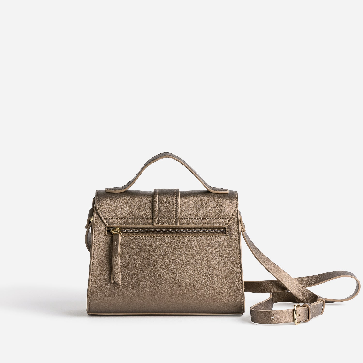 Sac à main bronze avec boucle