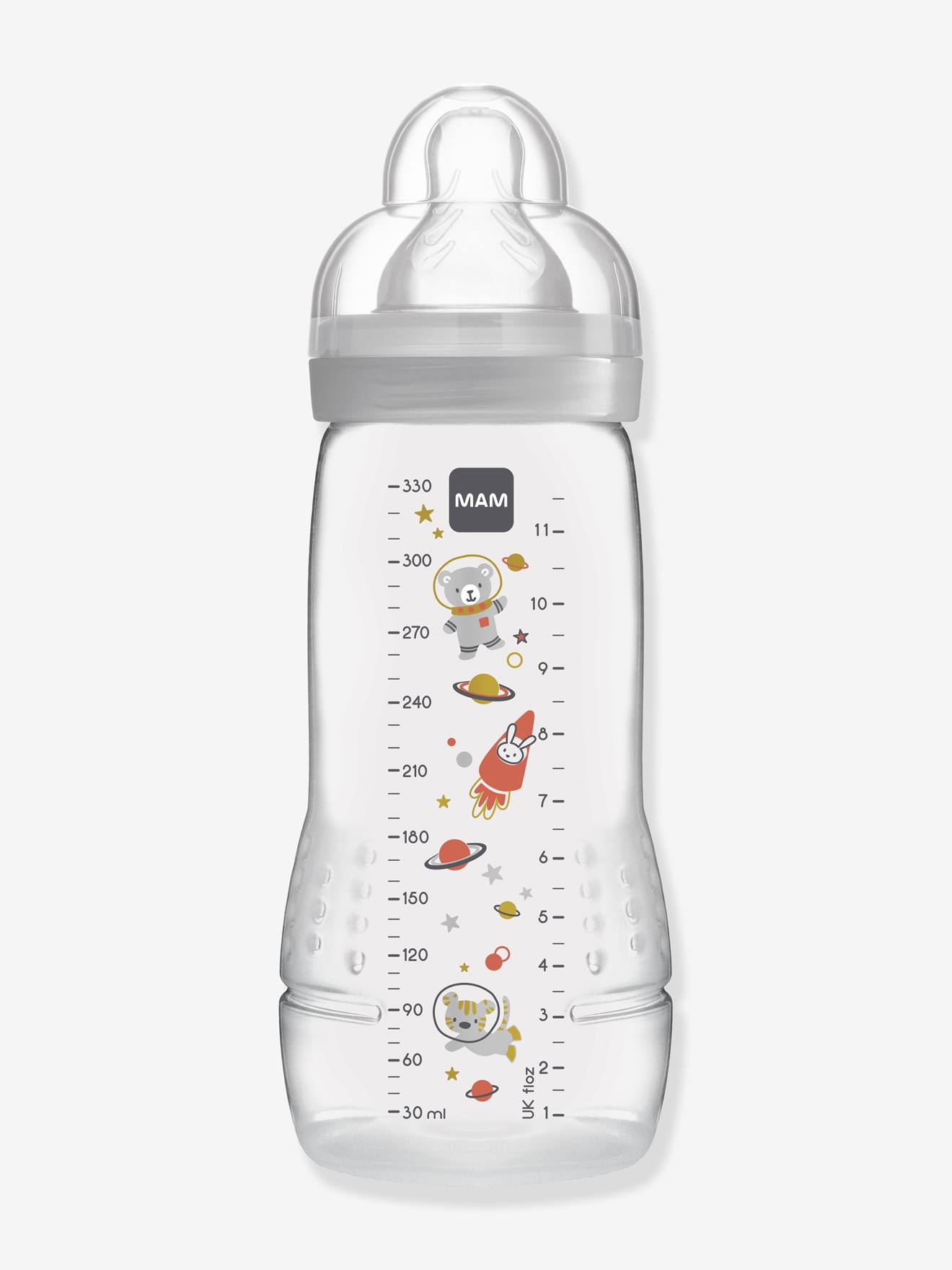Biberon 330 ml MAM Easy Active 2e âge Pattern beige