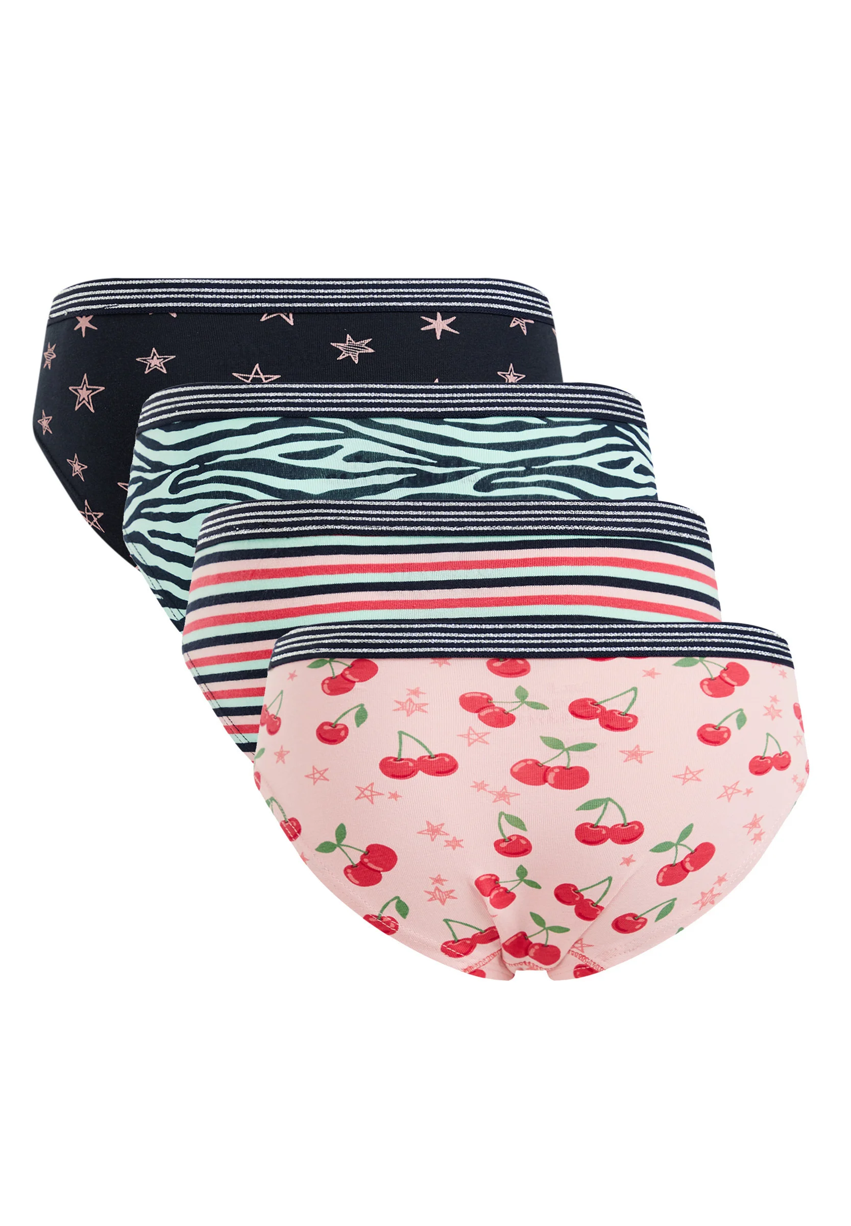 WE Fashion PAQUETE DE 4 - Braguitas