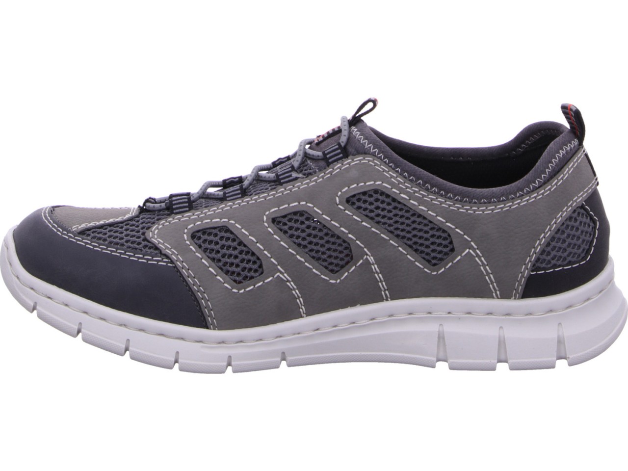 RIEKER Komfort Slipper grau