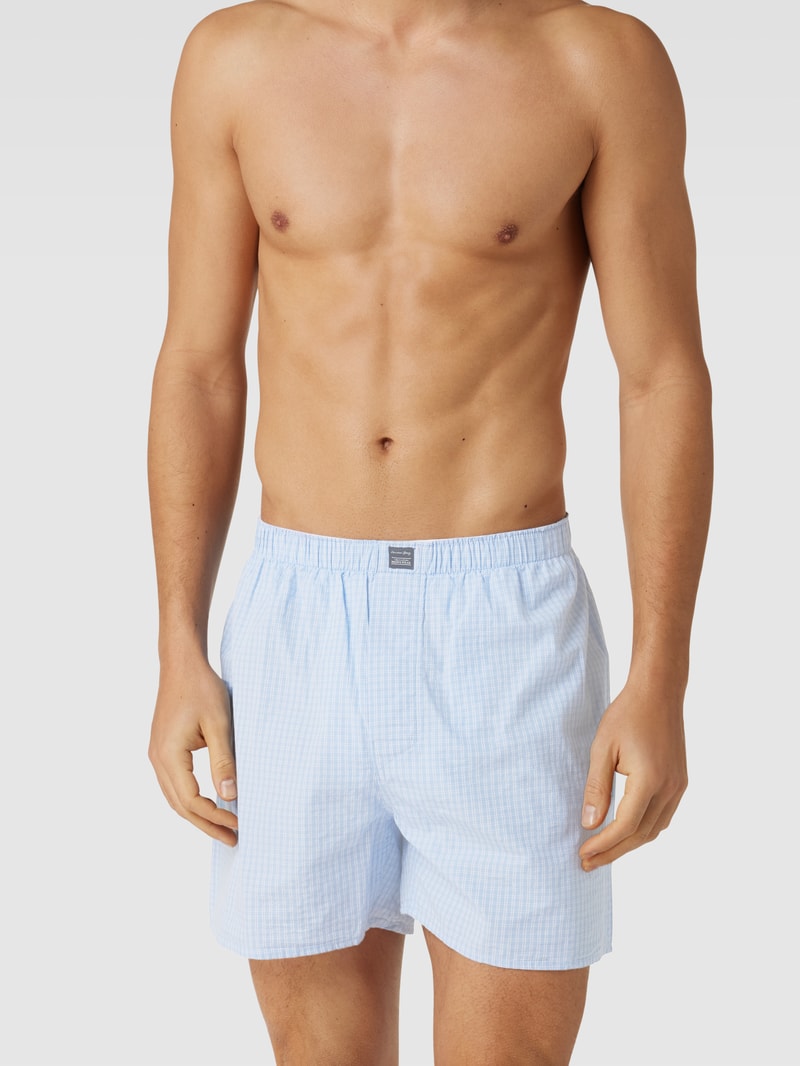 Boxershorts mit Allover-Muster im 3er-Pack in hellblau