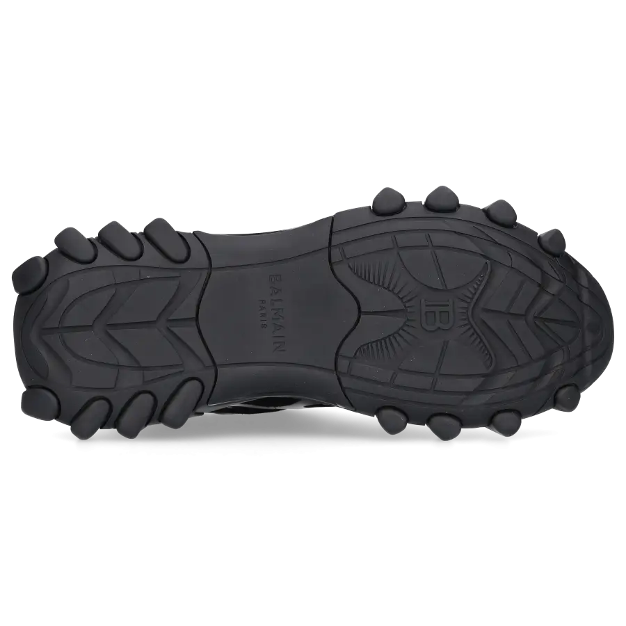 Balmain - Sneaker low B-EAST Veloursleder - schwarz