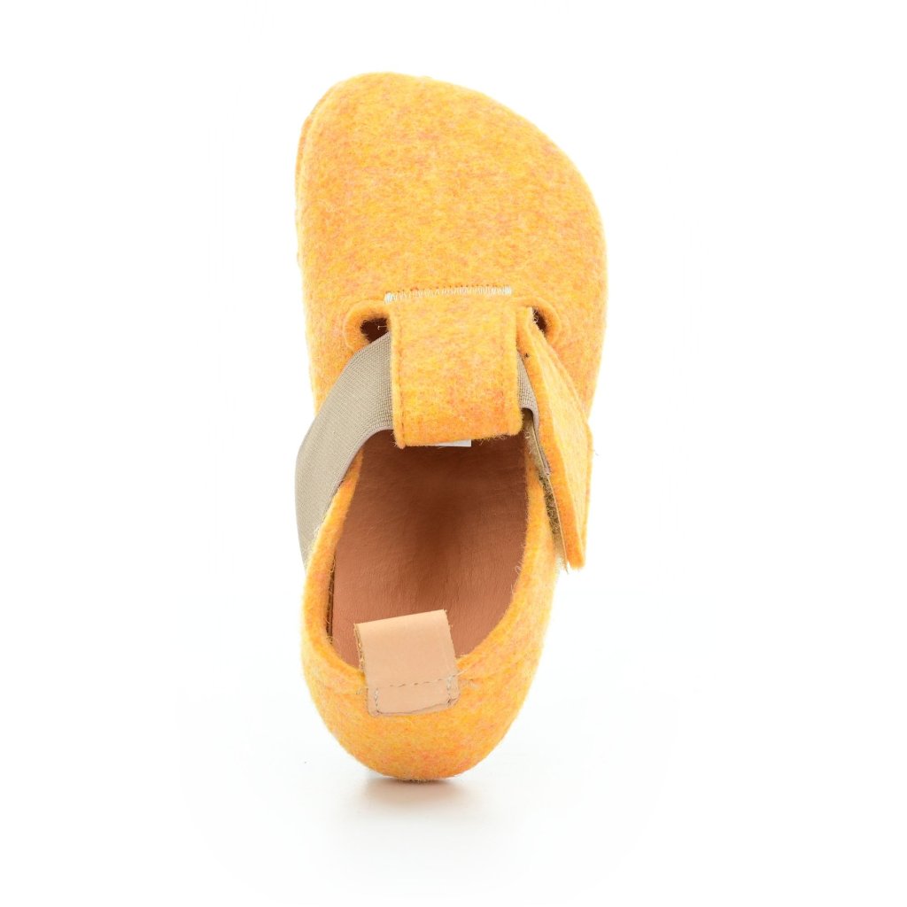 Pegres BF05U Gelbe Barfußhauschuhe aus Filz