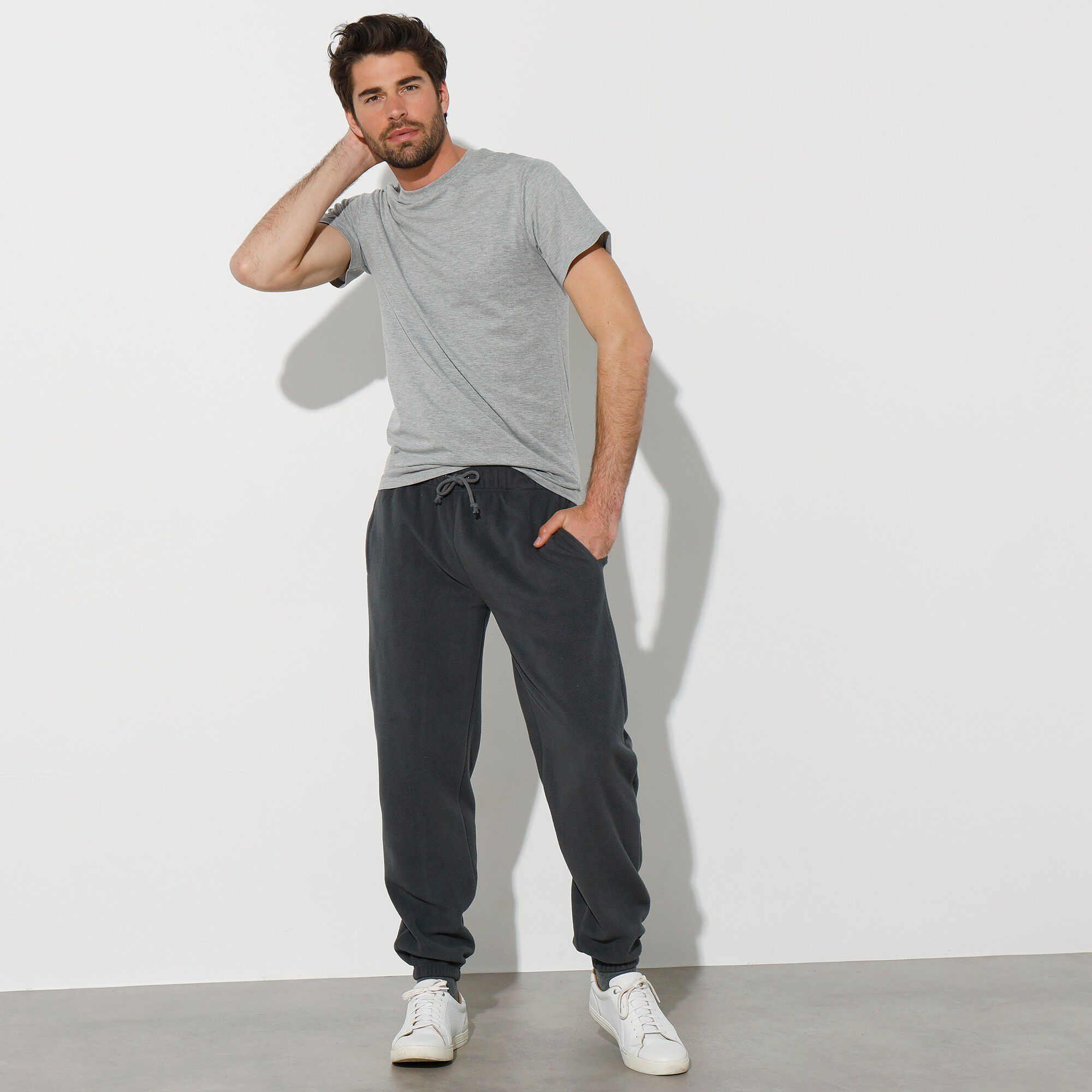 Pantalon de jogging maille micro polaire