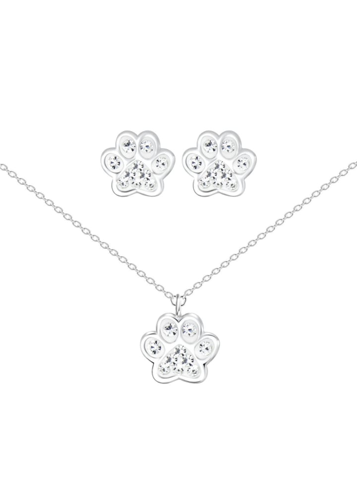 Alexander York Kinderschmuckset PFOTE in 925 Sterling Silber, 4-tlg. günstig kaufen onesize