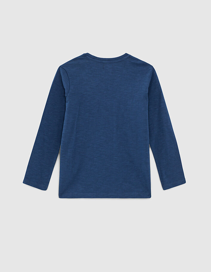 Tee-shirt bleu brut Essentiel coton bio