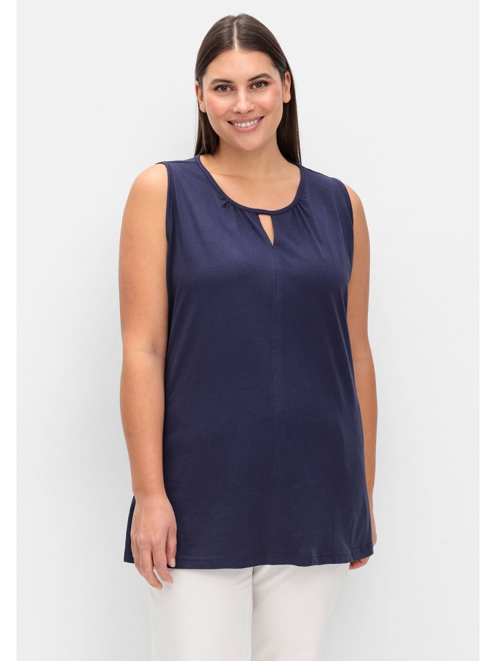 sheego Top in nachtblau günstig kaufen
