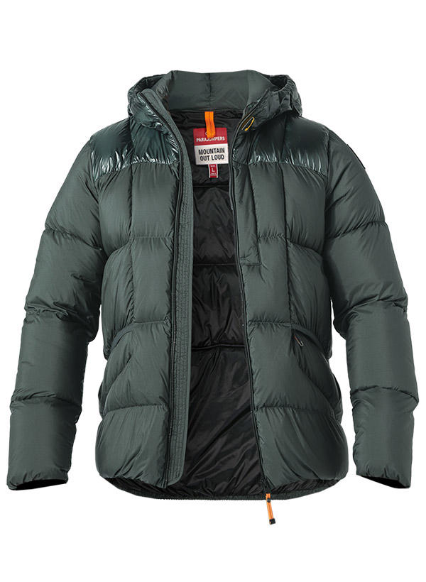PARAJUMPERS, Daunenjacke, Mikrofaser, grün